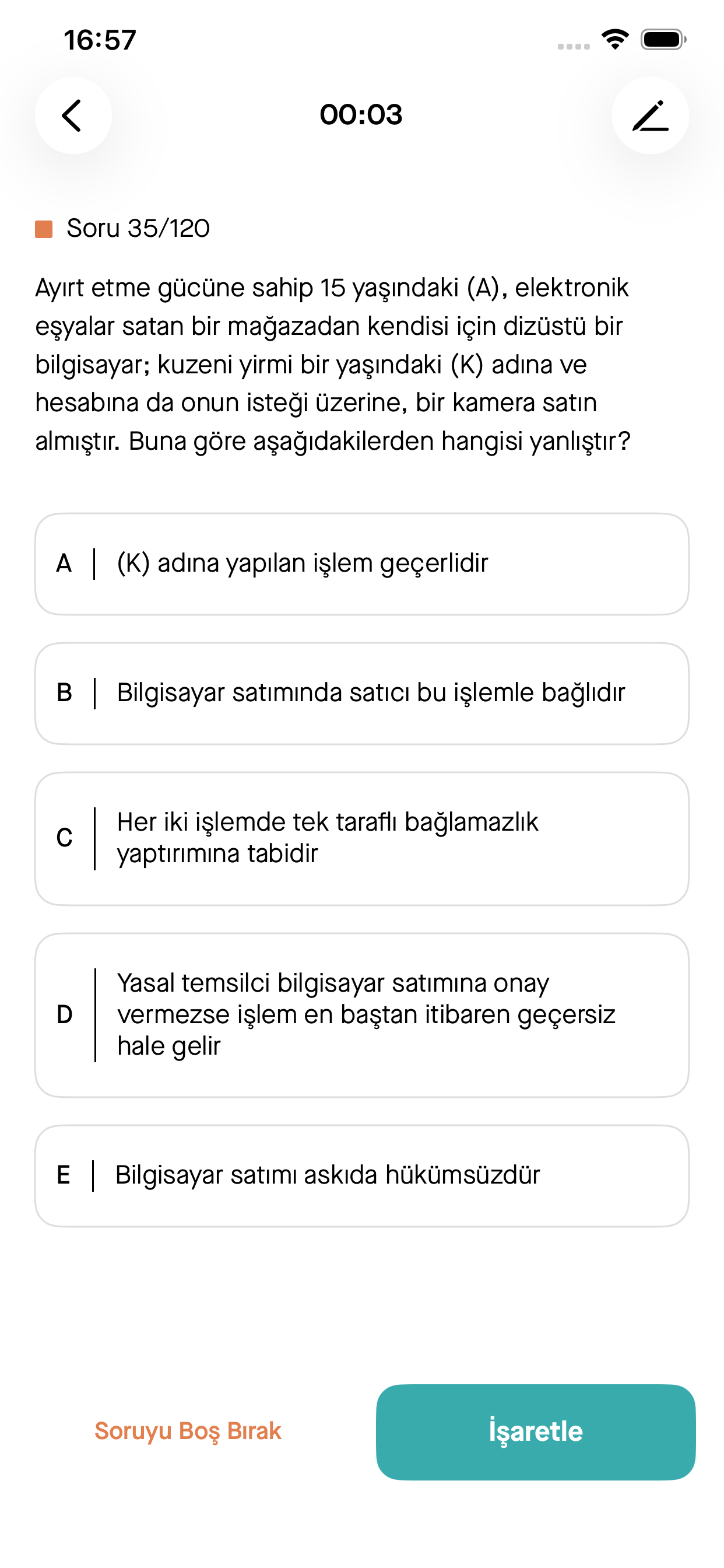 Soru Ekranı